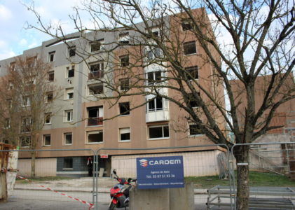 Immeubles en cours de déconstruction