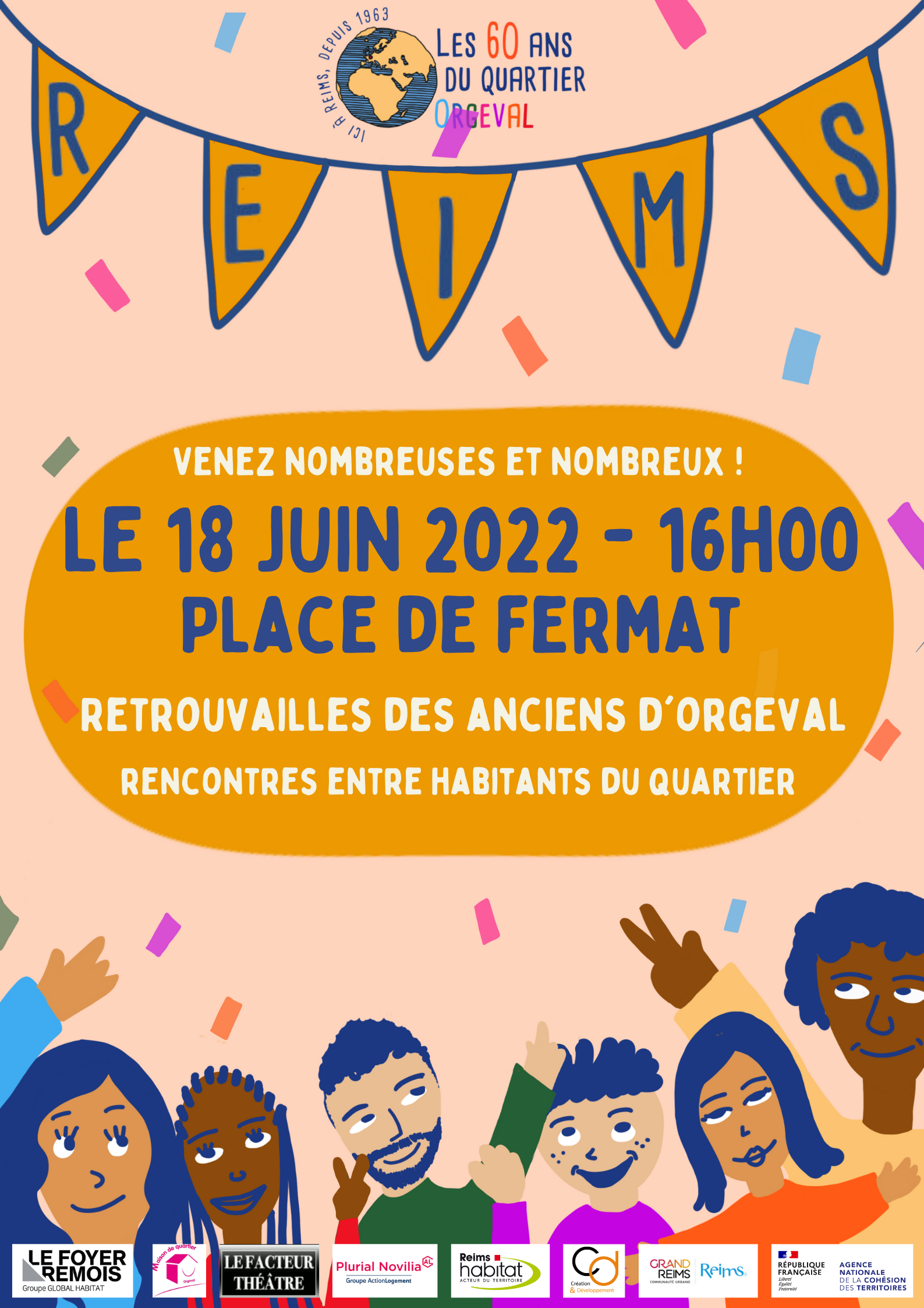 L’appel des anciens d’Orgeval aura lieu le 18 juin 2022 place de Fermat à parti de 16 heures.