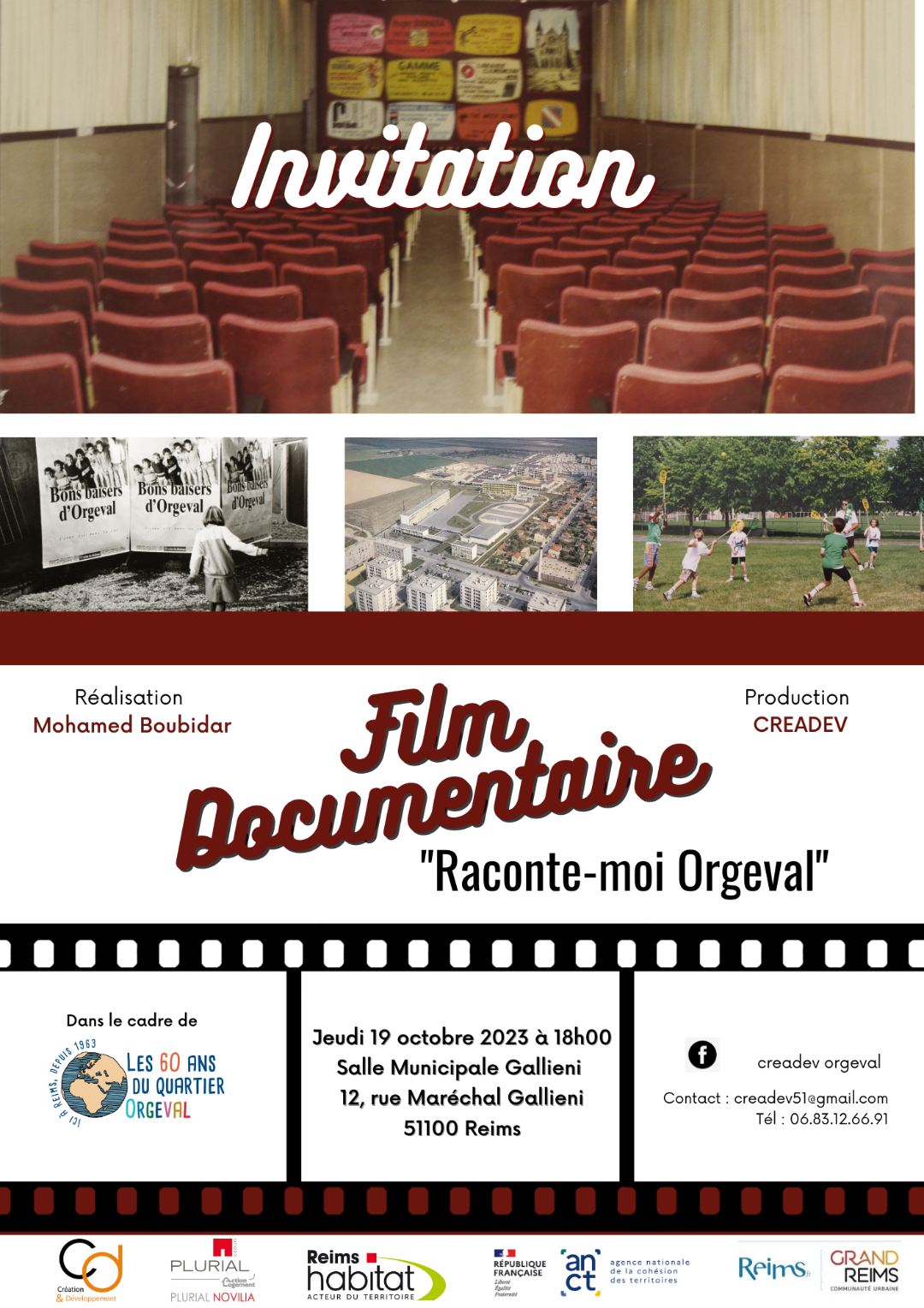 INVITATION FILM DOCUMENTAIRE « RACONTE-MOI ORGEVAL »