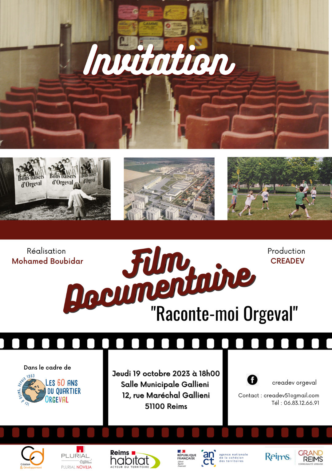 INVITATION FILM DOCUMENTAIRE “RACONTE-MOI ORGEVAL”